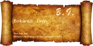 Bokányi Iván névjegykártya
